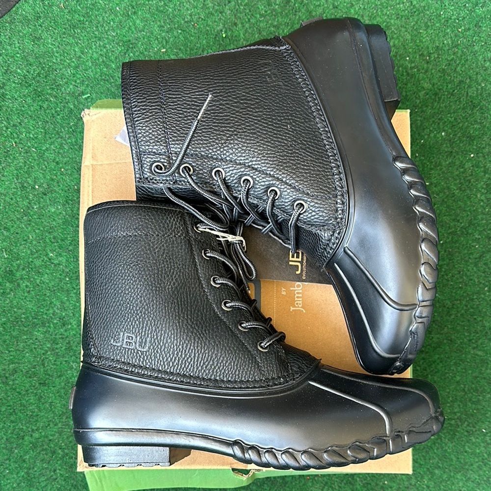 JBU Black Men's Rain & Snow Boots